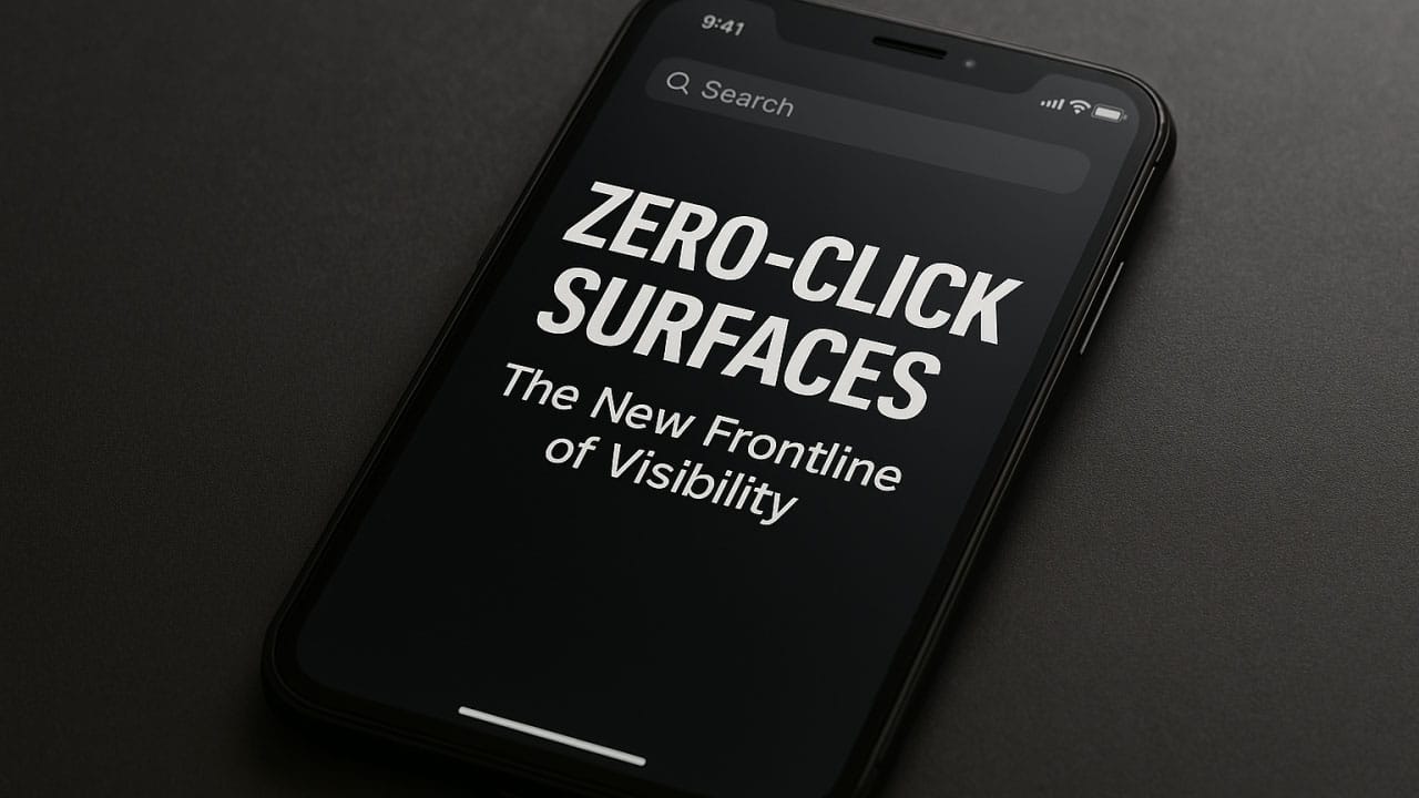 Zero-Click Surfaces: The New Frontline of Visibility