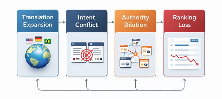 International Website Cannibalization