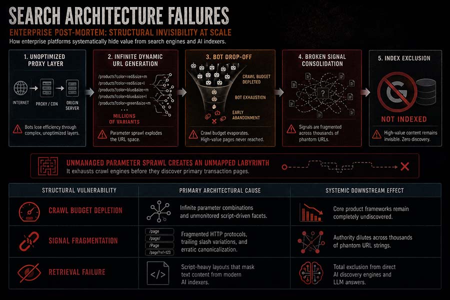 Search Architecture Failures: An Enterprise Post-Mortem on Structural Invisibility
