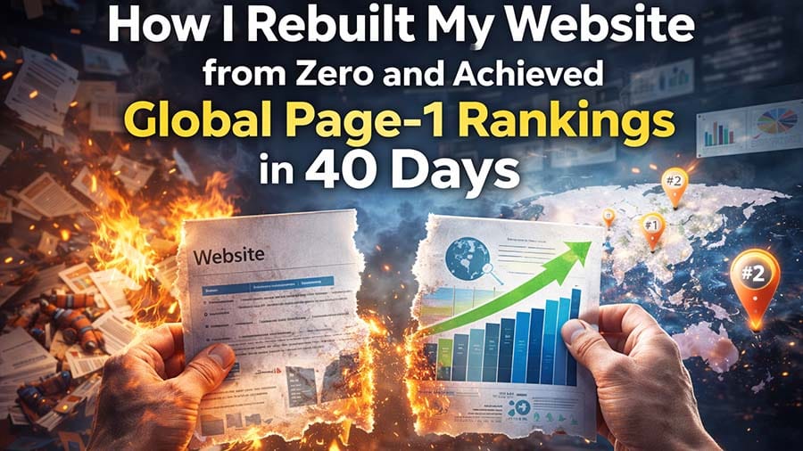 How I Rebuilt My Website From Zero and Achieved Global Page‑1 Rankings in 40 Days: A Diagnostic Case Study in Authority Engineering