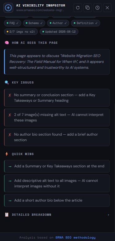 AI Visibility Inspector