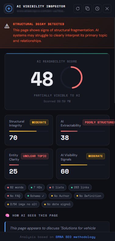 AI Visibility Inspector