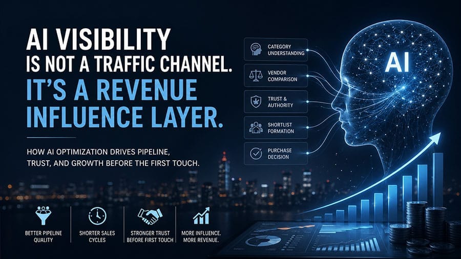 AI Visibility Is Not a Traffic Channel – It’s a Revenue Influence Layer