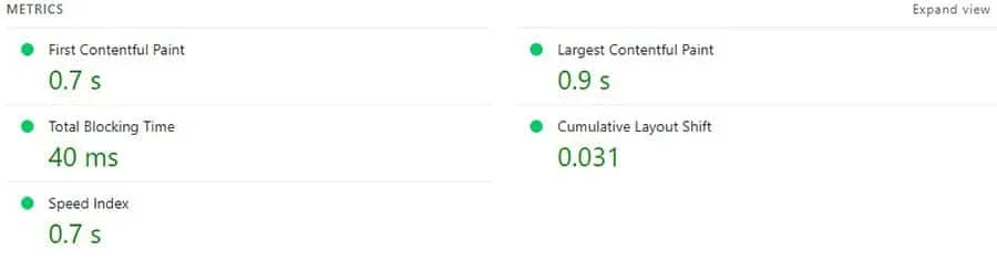 Srna SEO Page speed