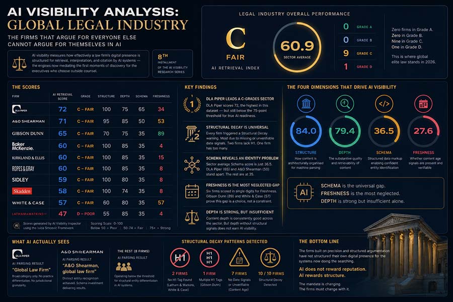AI Visibility Analysis: Global Legal Industry