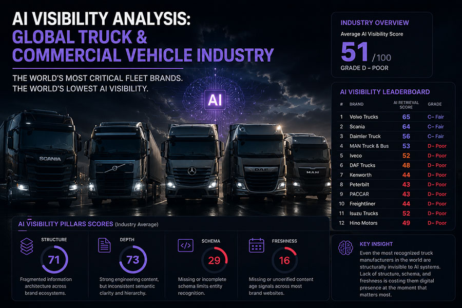 AI Visibility Analysis Global Truck & Commercial Vehicle Industry
