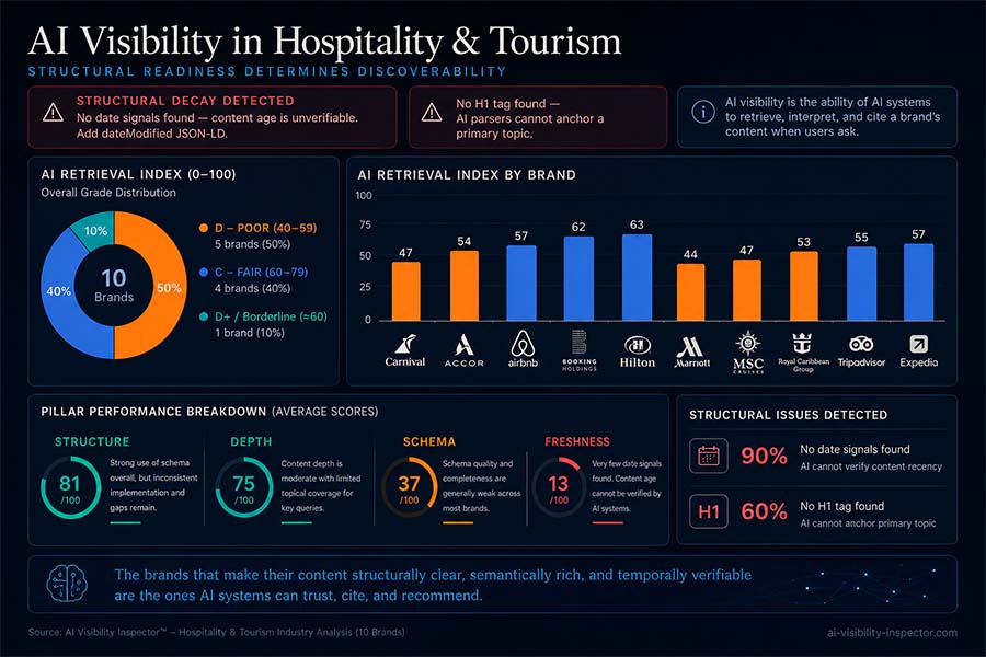 AI Visibility Analysis in Hospitality & Tourism