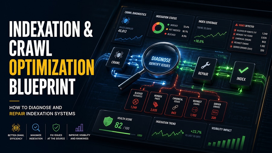 Indexation & Crawl Optimization Blueprint: How to Diagnose and Repair Indexation Systems