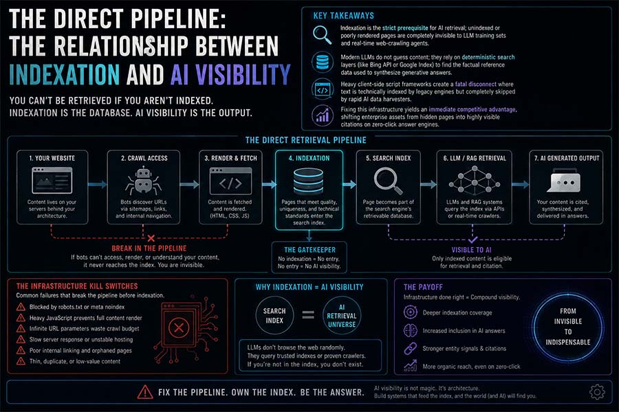 The Direct Pipeline: The Relationship Between Indexation and AI Visibility