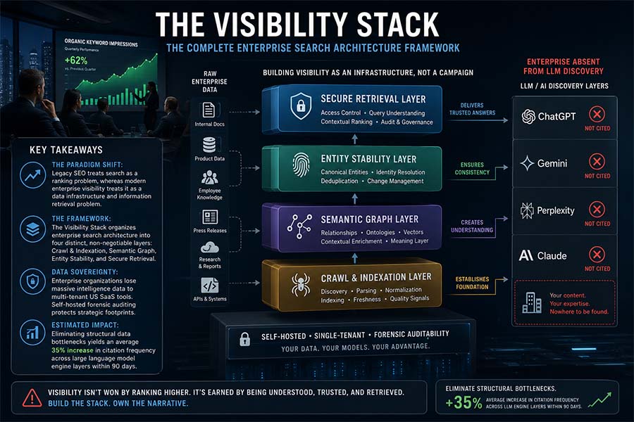 The Visibility Stack: The Complete Enterprise Search Architecture Framework