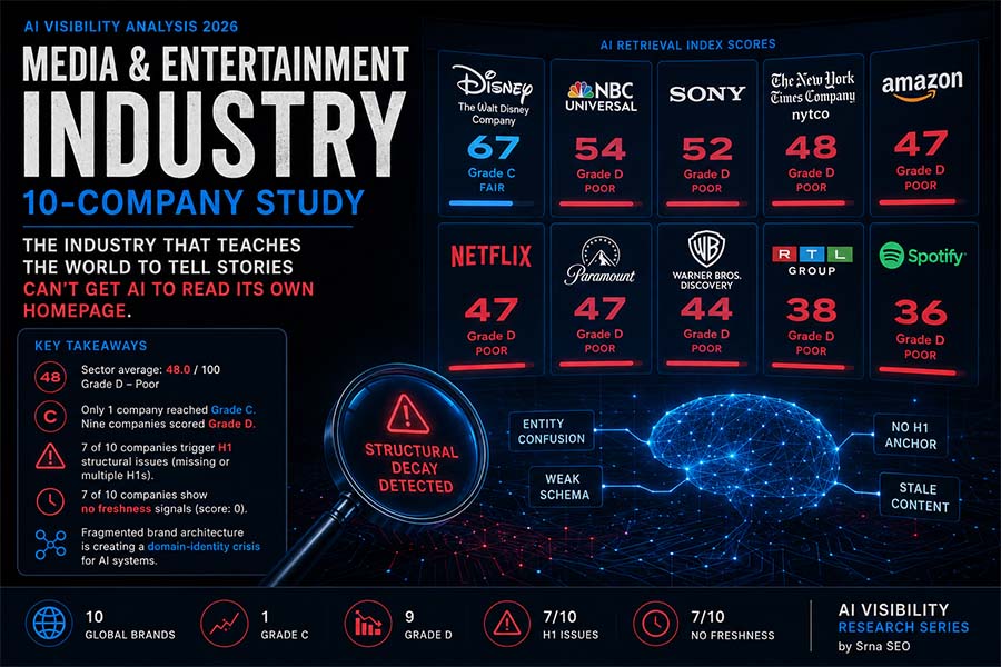 AI Visibility Analysis: Media & Entertainment Industry