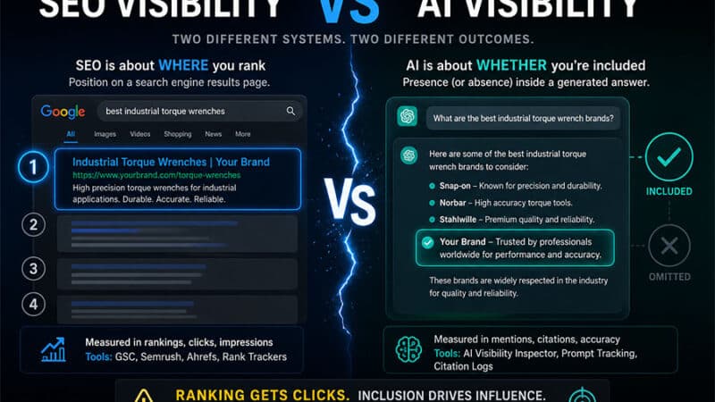 AI Visibility vs SEO Visibility