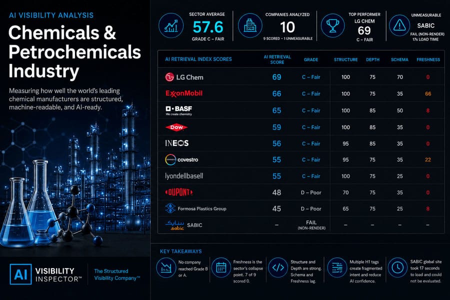 AI Visibility Analysis: Chemicals & Petrochemicals Industry