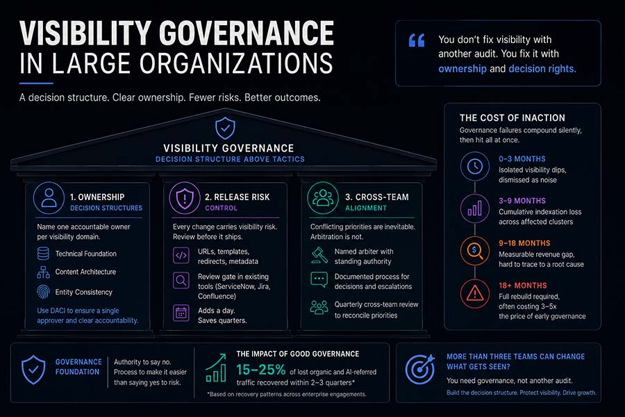 Visibility Governance in Large Organizations