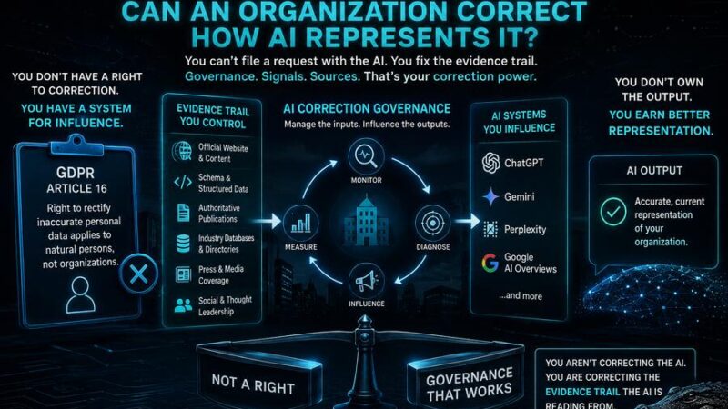 AI Correction Rights, Can an Organization Correct How AI Represents It