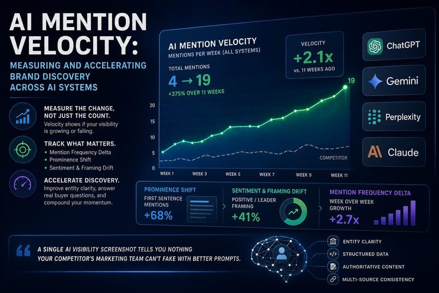 AI Mention Velocity: Measuring and Accelerating Brand Discovery Across AI Systems