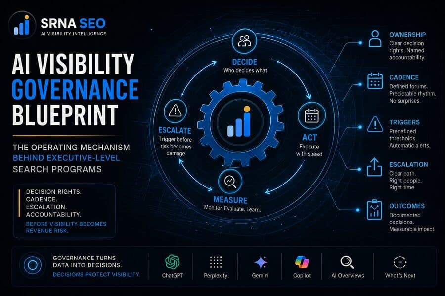 AI Visibility Governance Blueprint: The Operating Mechanism Behind Executive-Level Search Programs