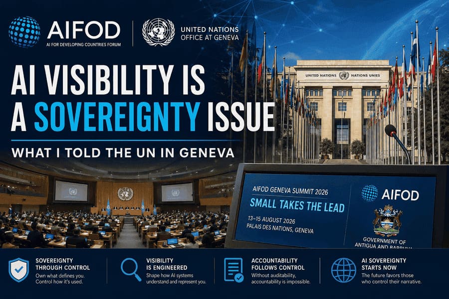AI Visibility Is a Sovereignty Issue: What I Told the UN in Geneva