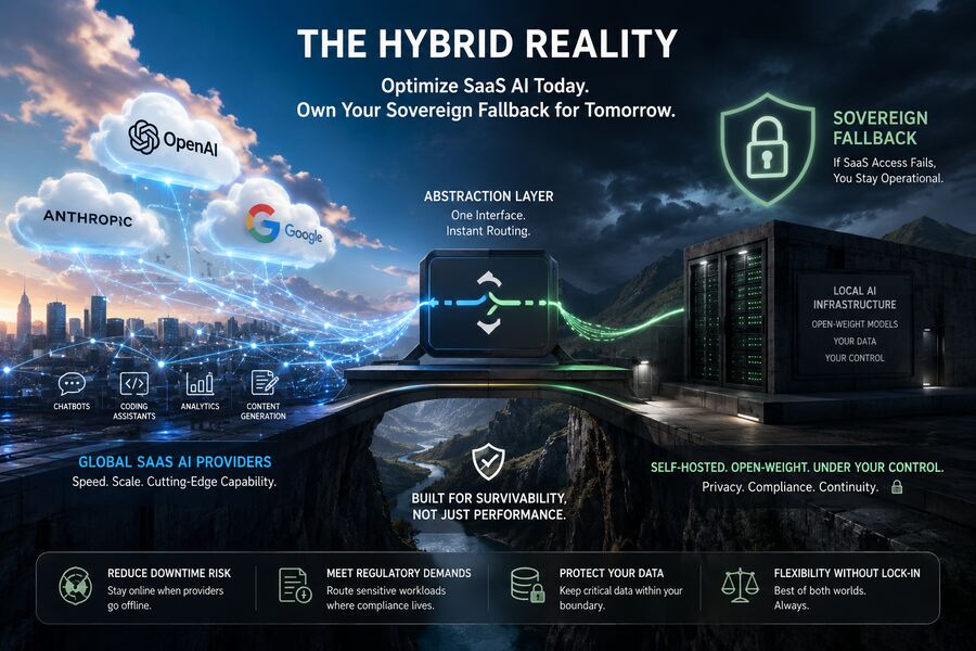 The Hybrid Reality: Optimizing SaaS AI While Building Your Sovereign Fallback