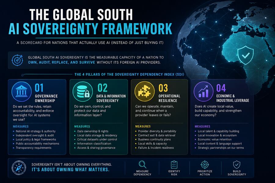 The Global South AI Sovereignty Framework: A Scorecard for Nations That Actually Use AI (Instead of Just Buying It)