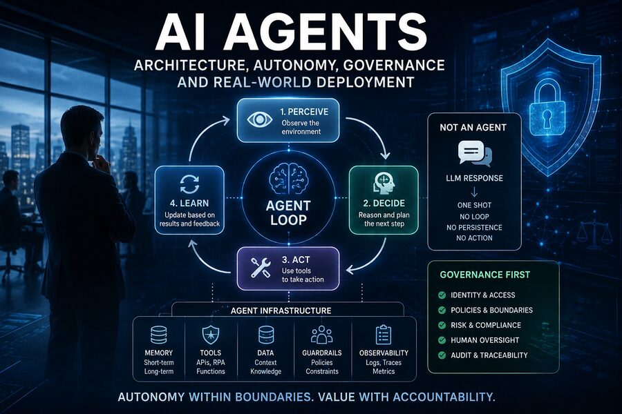 AI Agents: Architecture, Autonomy, Governance and Real-World Deployment