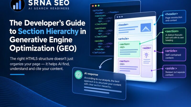 The Developer's Guide to Section Hierarchy in Generative Engine Optimization