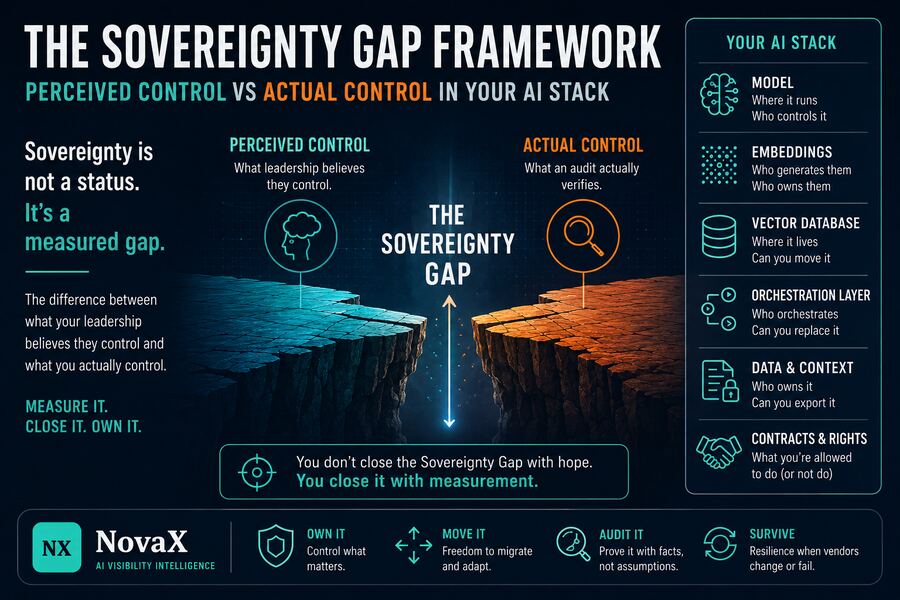The Sovereignty Gap Framework: Perceived Control vs Actual Control in Your AI Stack